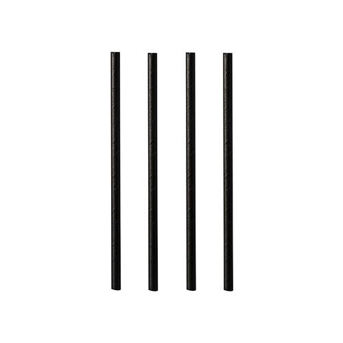 Papstar Papierstrohhalme, Ø 7 mm 15 cm, schwarz – FSC – 500 Stk.