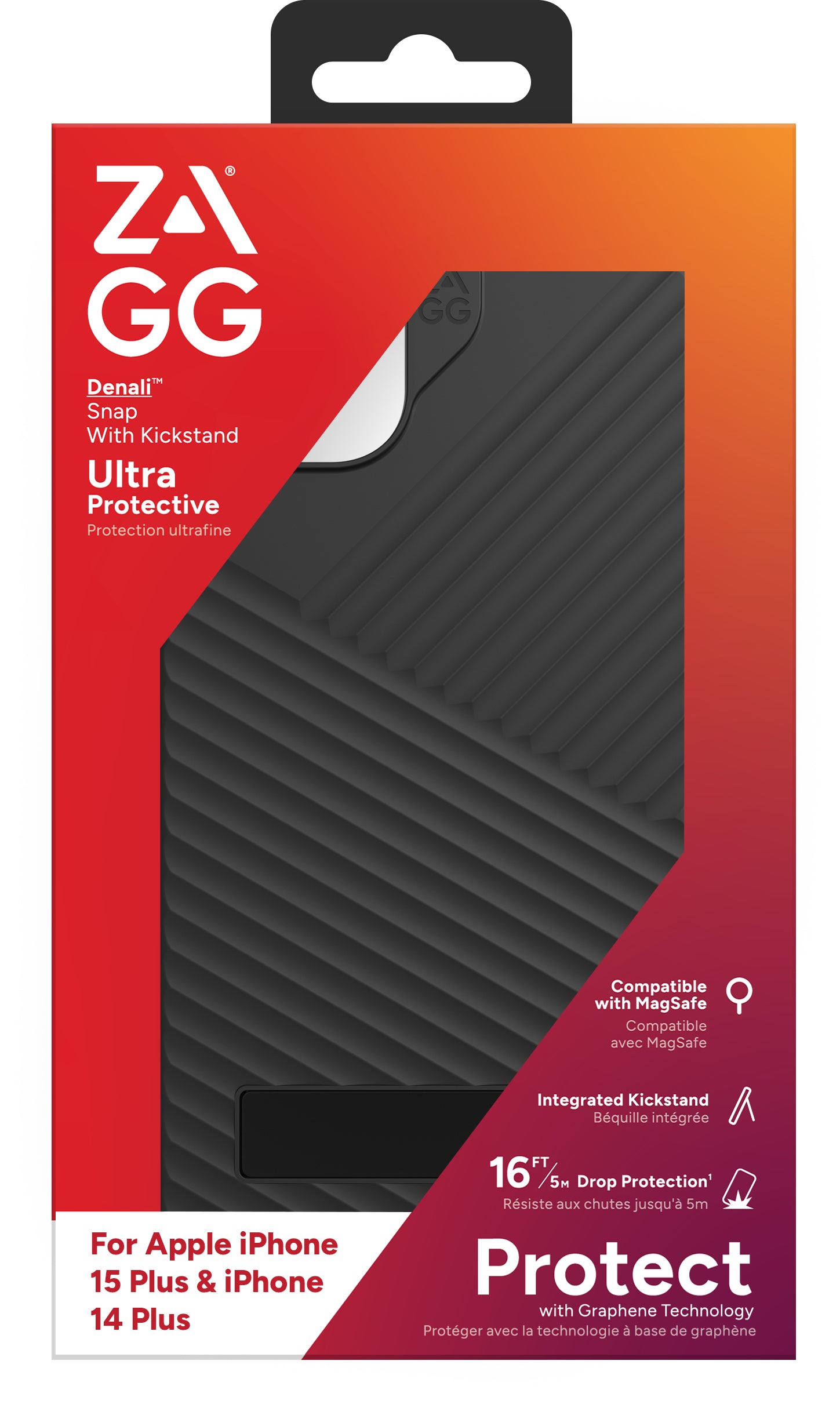 ZAGG Denali Snap Backcover – für Apple iPhone 15 Plus / iPhone 14 Plus – bis 5 m sturzsicher