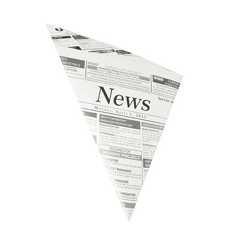 Papstar Papiertüte – 230 × 325 × 230 mm, bis 0,25 kg, Papier, fettdicht, schwarz/weiss – 1000 Stk.
