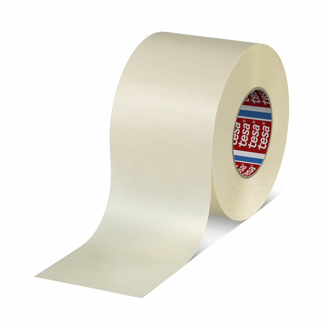 TESA Malerband, chamois – 75 mm × 50 m, innen/aussen, temperaturbeständig bis 100 °C