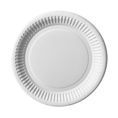 Papstar Teller, Papier/Karton – Ø 20 cm, weiss – FSC – 100 Stk.