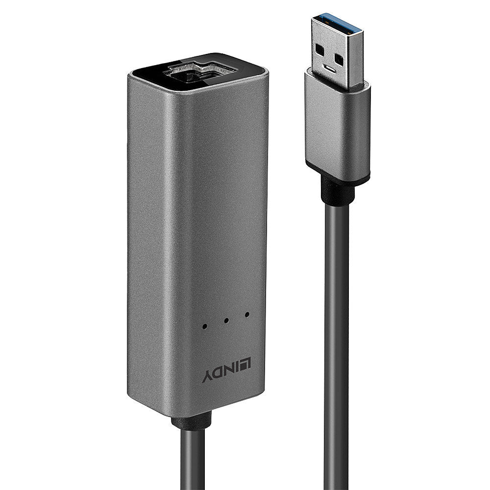 Lindy USB auf Ethernet (RJ-45) Adapter, USB 3.2 Gen 1, 2,5 Gbit/s Ethernet
