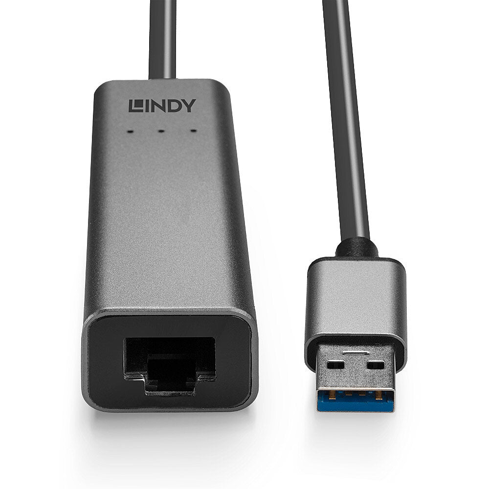 Lindy USB auf Ethernet (RJ-45) Adapter, USB 3.2 Gen 1, 2,5 Gbit/s Ethernet