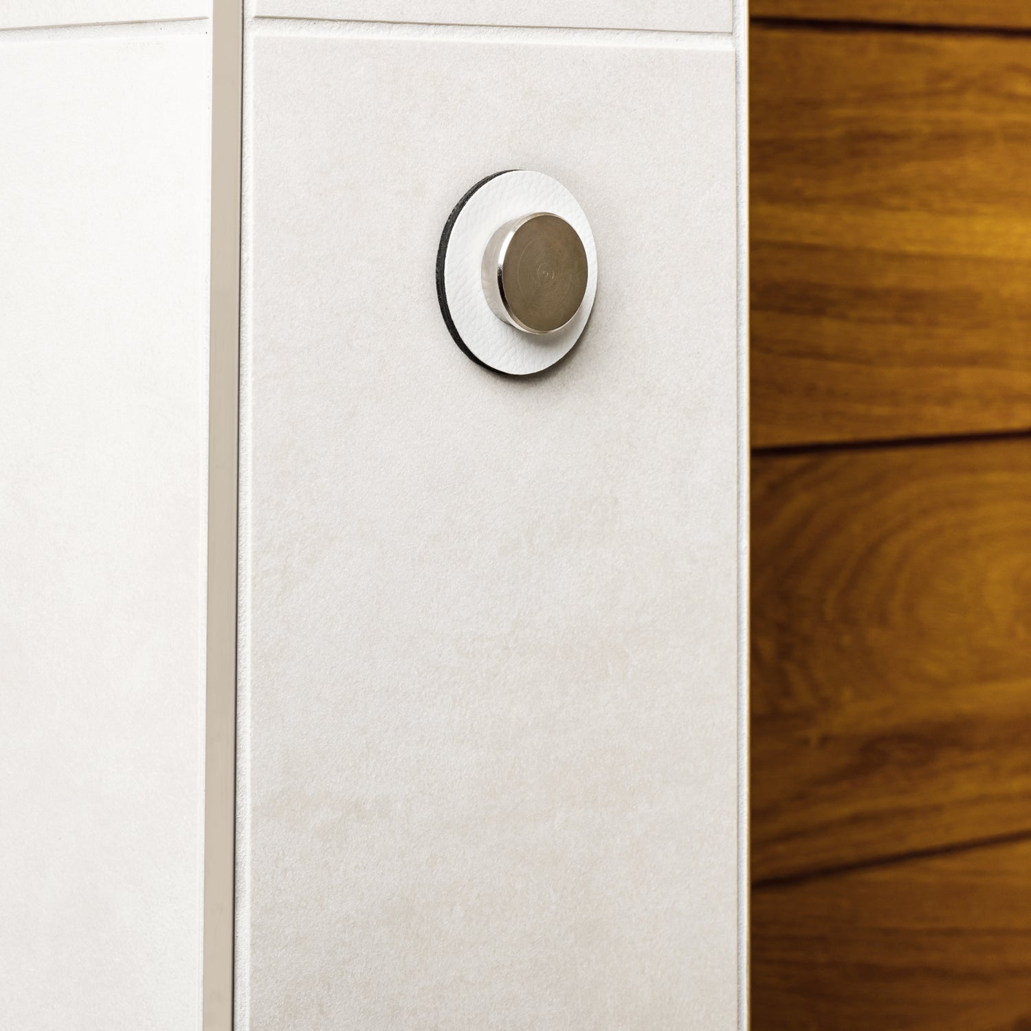 Silwy Montagepad – 50 × 50 mm, weiss, bis 0,08 kg, für Glas, Innen