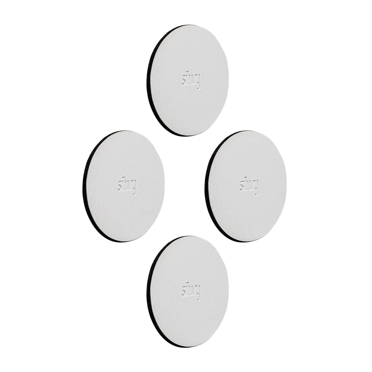 Silwy Montagepad – Ø 50 mm × 3 mm, für Glas, 4 Stk.