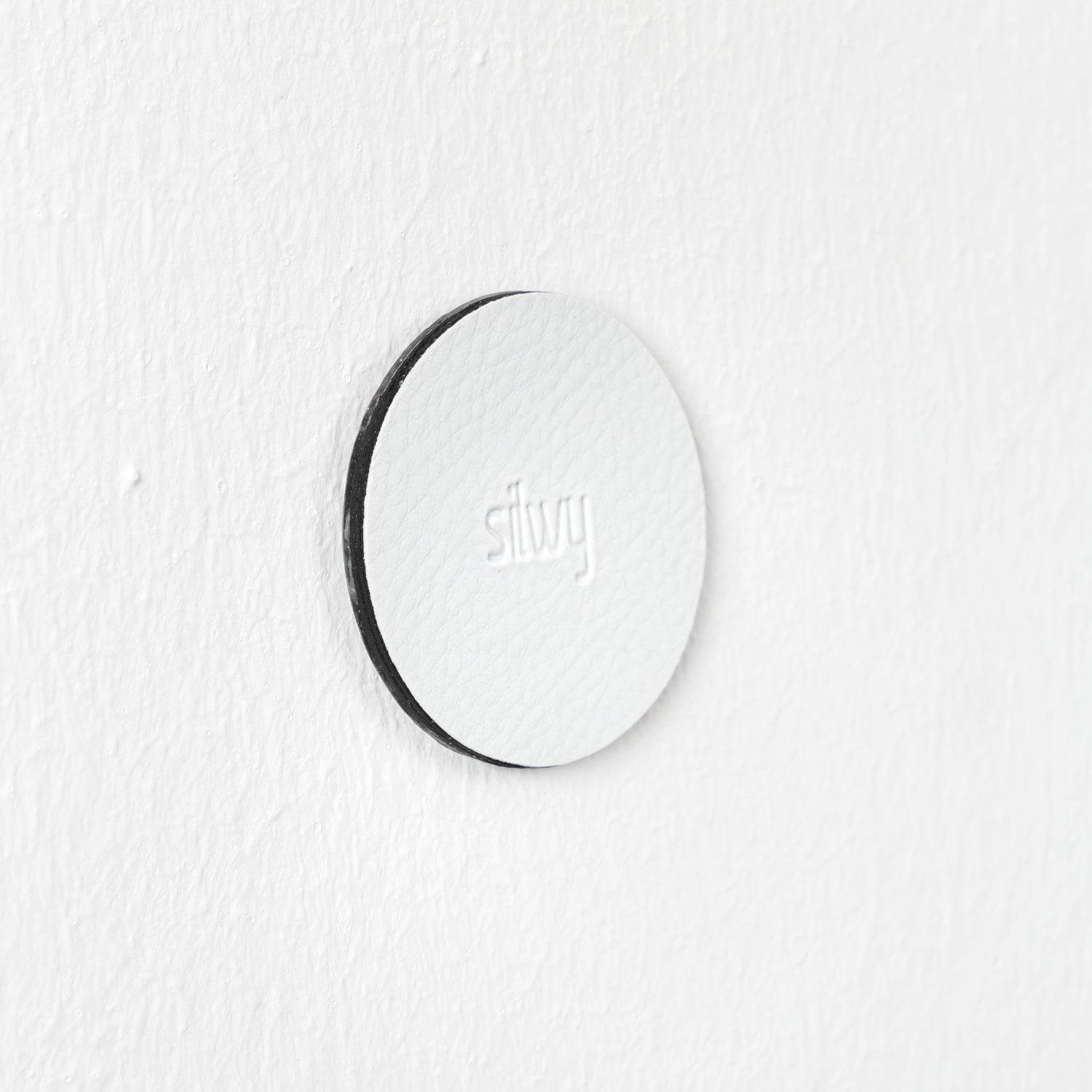 Silwy Haken – Metall – Weiss – 0,2 kg – Ø 65 × H 15 mm