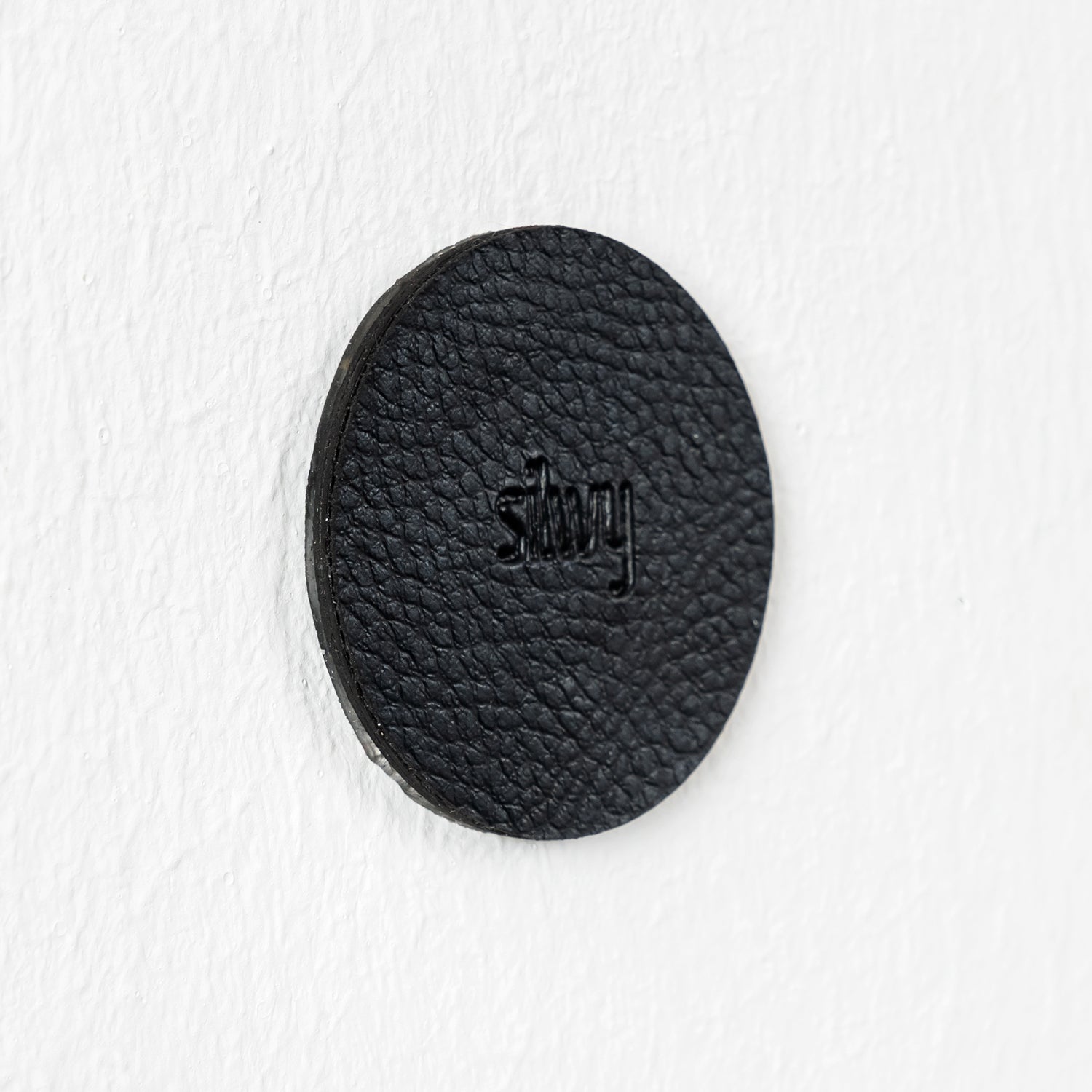 Silwy Metall-Nano-Gel-Pads – Ø 50 mm × 3 mm, schwarz, für Glas, 4 Stk.