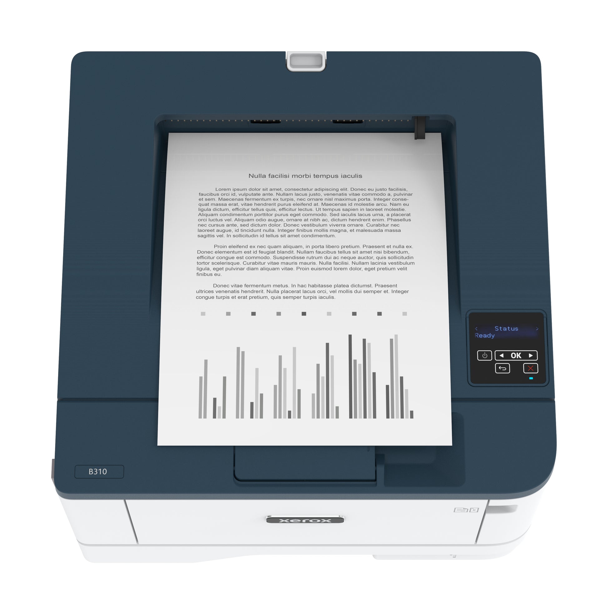 Xerox B310 – Schwarz-Weiss, A4, Duplex, WLAN, LAN, USB, 40 ppm, AirPrint, Mopria