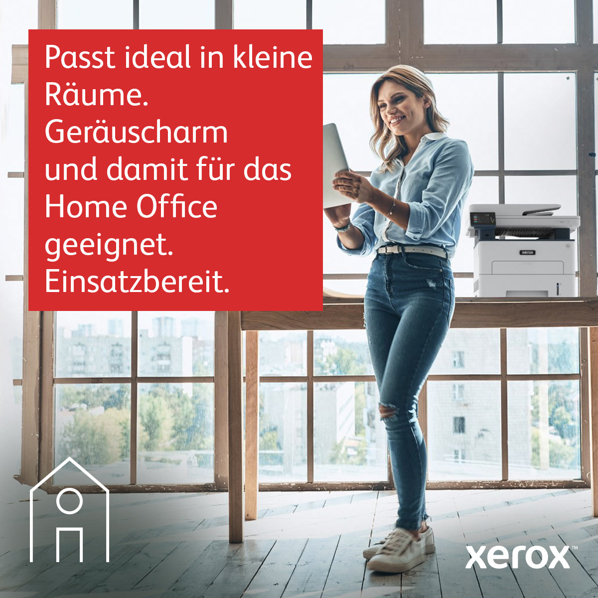 Xerox B235 – S/W Laser-MFP A4, 4-in-1 – WLAN – Duplex, ADF – 34 ppm S/W