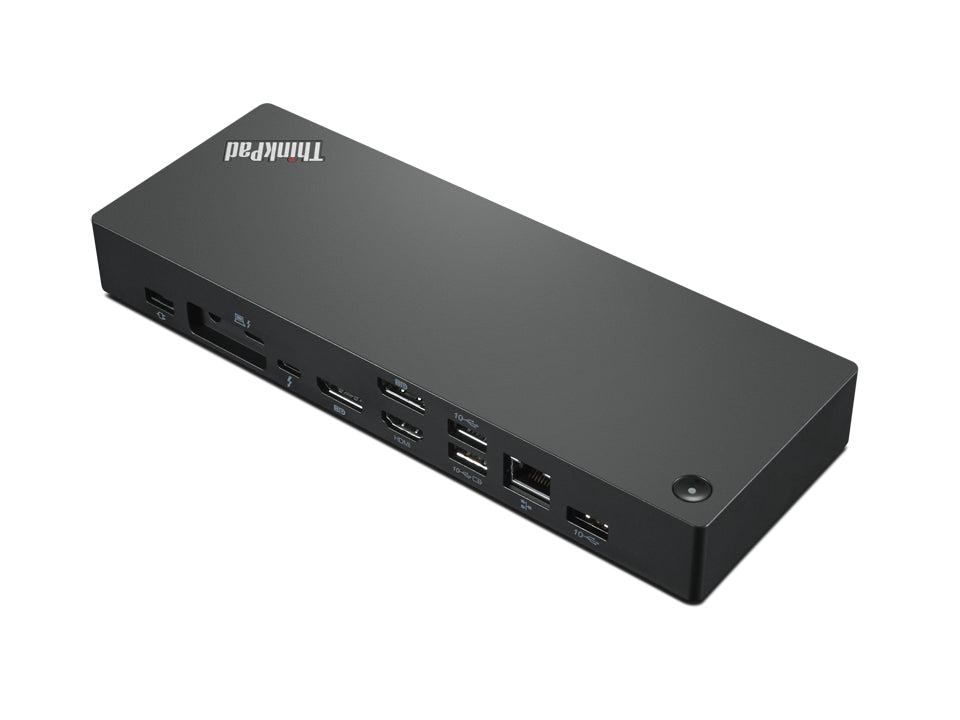 Lenovo Dockingstation – Thunderbolt 4, 2× DP, 1× HDMI, 4× USB-A, 1× USB-C, 230 W PD, GbE, für Windows 10