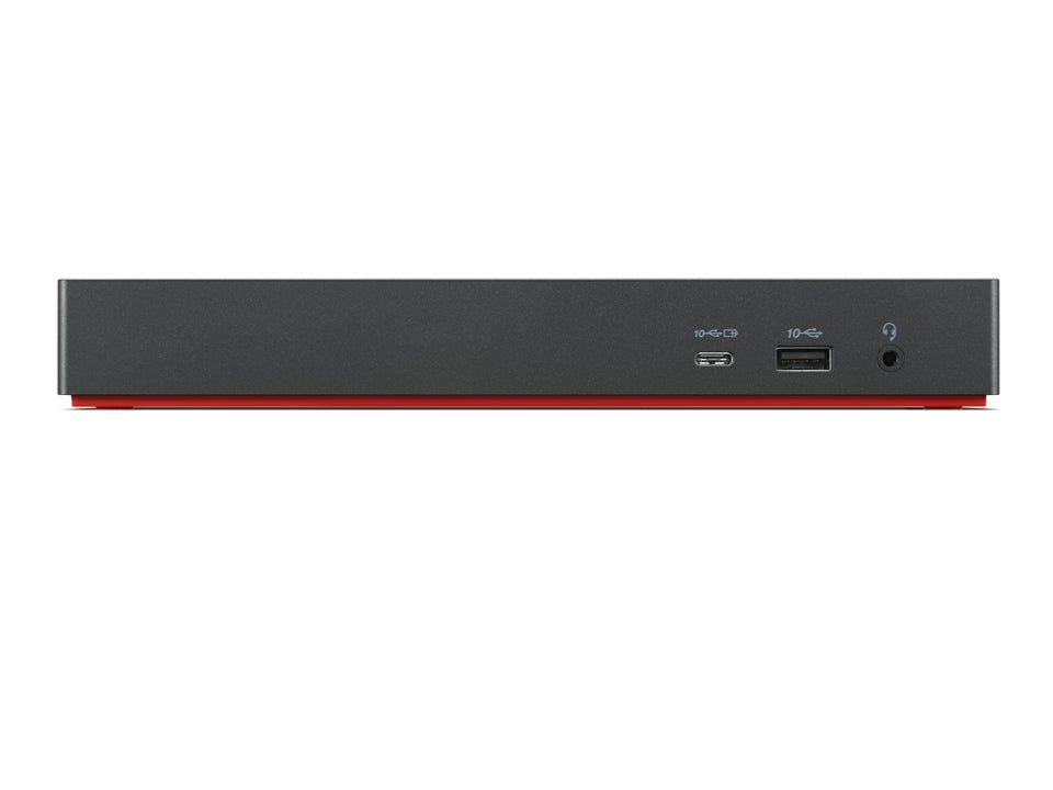 Lenovo Dockingstation – Thunderbolt 4, 2× DP, 1× HDMI, 4× USB-A, 1× USB-C, 230 W PD, GbE, für Windows 10
