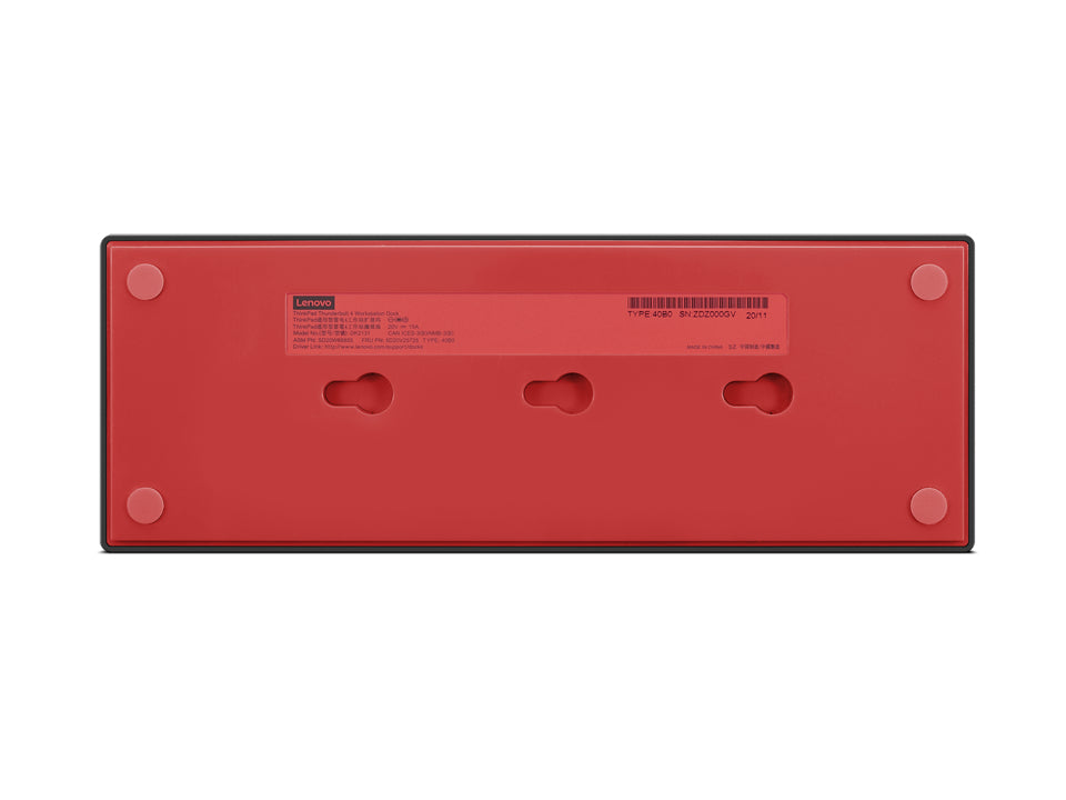 Lenovo Dockingstation – Thunderbolt 4, 2× DP, 1× HDMI, 4× USB-A, 1× USB-C, 230 W PD, GbE, für Windows 10