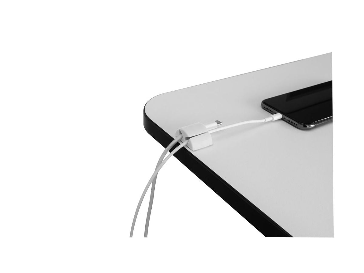 Max Hauri AG Max Hauri – Kabel-Clip, weiss, 6 Stück