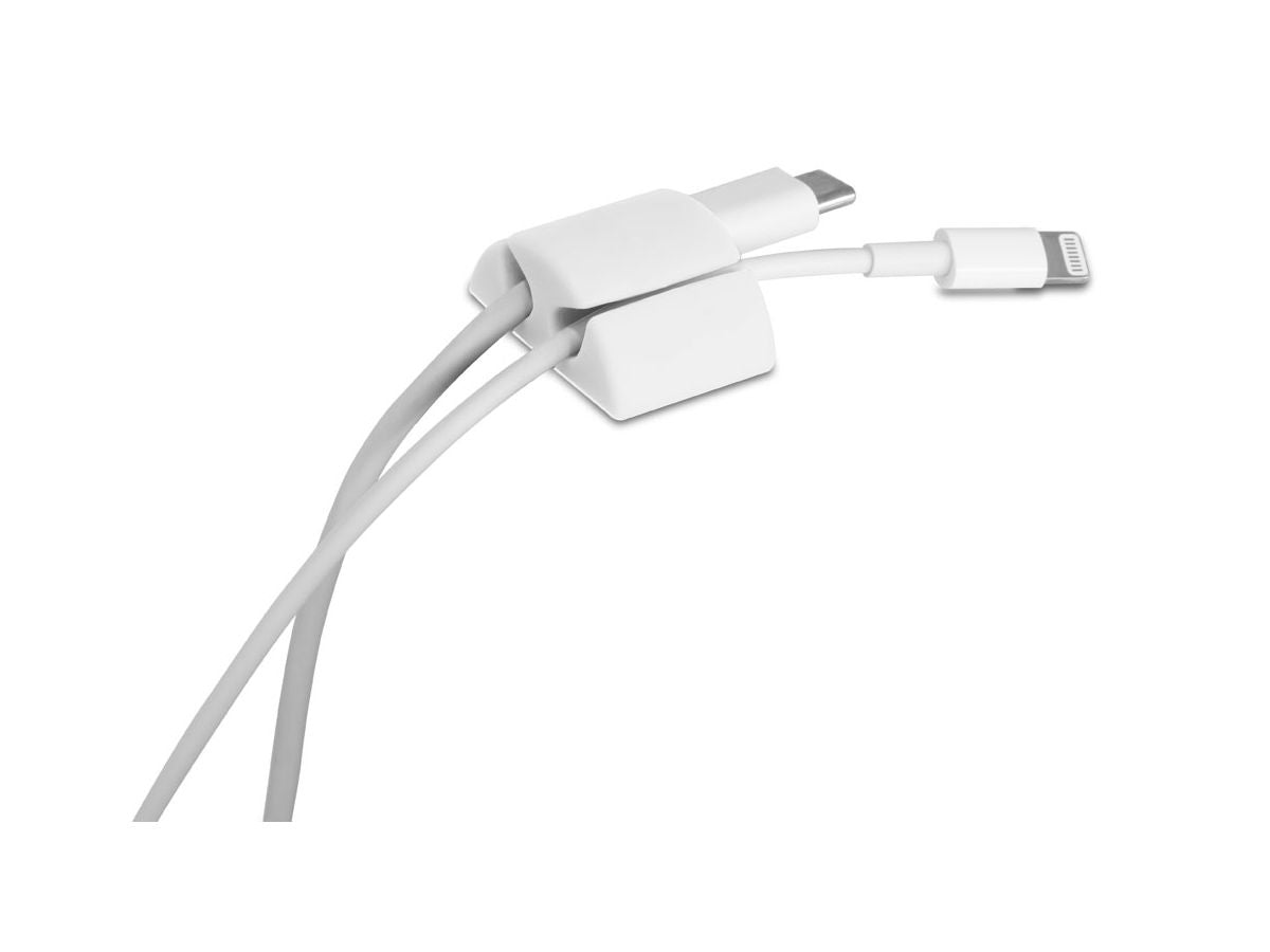 Max Hauri AG Max Hauri – Kabel-Clip, weiss, 6 Stück
