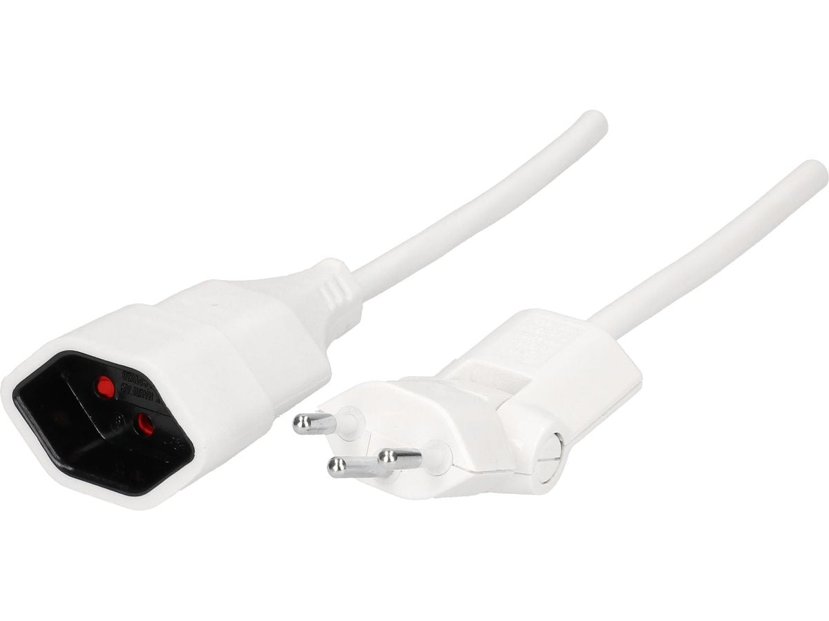 Max Hauri AG Max Hauri Verlängerungskabel – T12–T13, 10 m, 3×1,5 mm², weiss