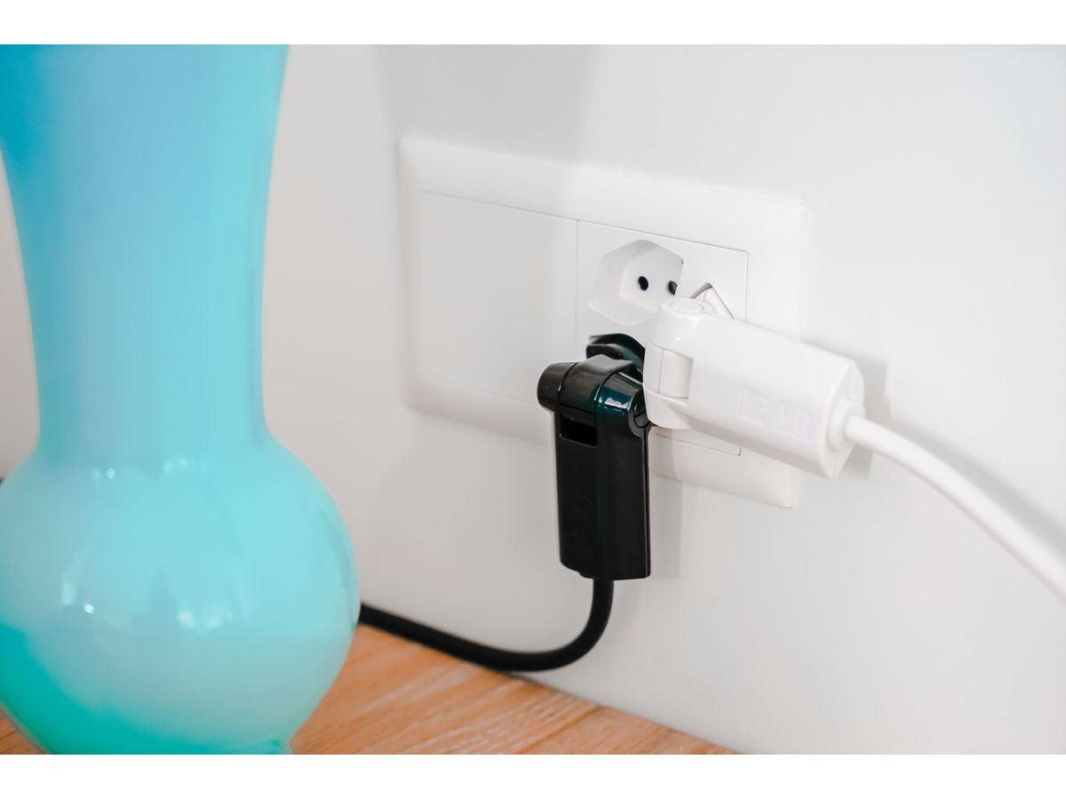 Max Hauri AG Max Hauri – Netzkabel, T12 auf T13, Kinderschutz, 0,5 m, Schwarz