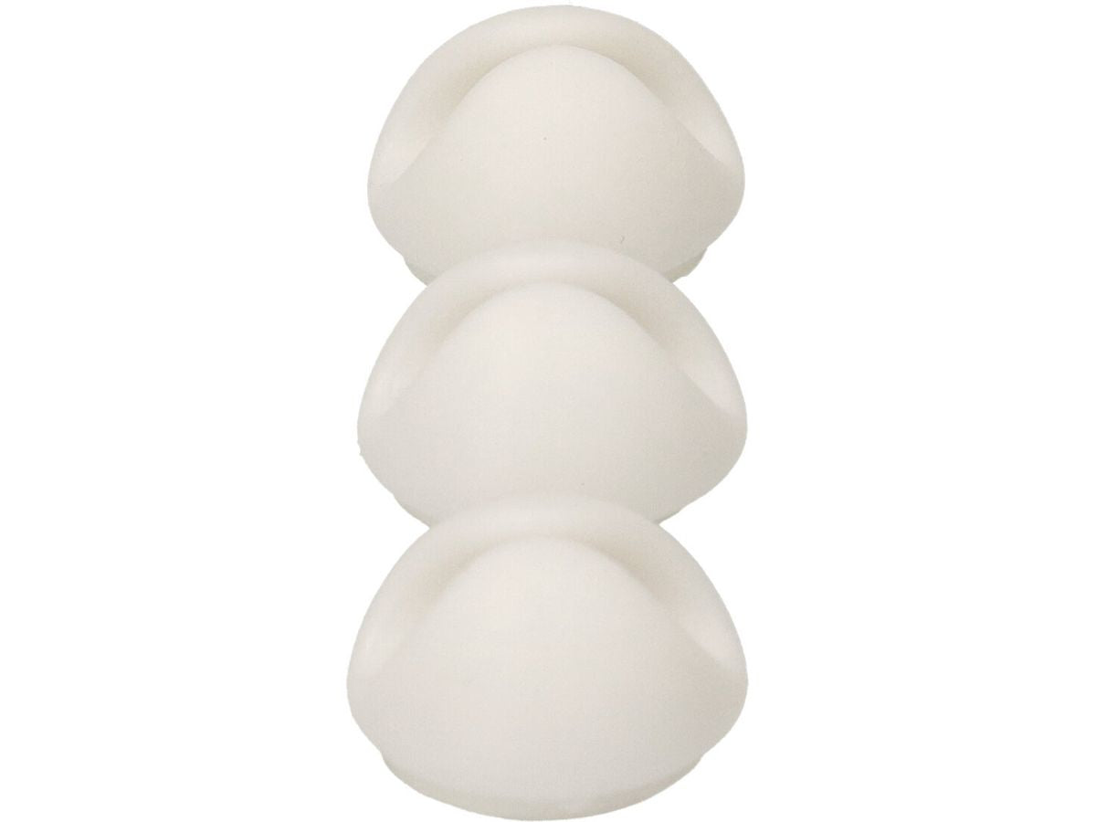 Max Hauri AG Max Hauri Kabelhalter, selbstklebend, 20×20×15 mm, 9er-Pack – weiss