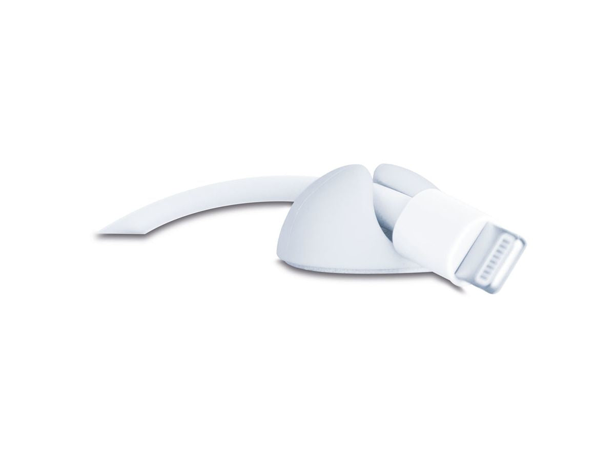 Max Hauri AG Max Hauri Kabelhalter, selbstklebend, 20×20×15 mm, 9er-Pack – weiss