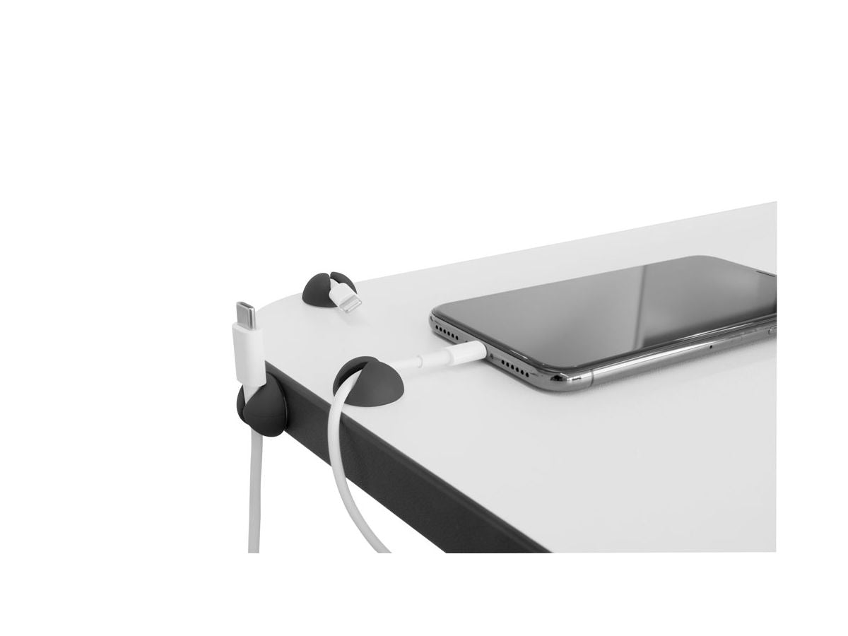 Max Hauri AG Max Hauri Kabel-Clip, selbstklebend, 20×20×15 mm – schwarz