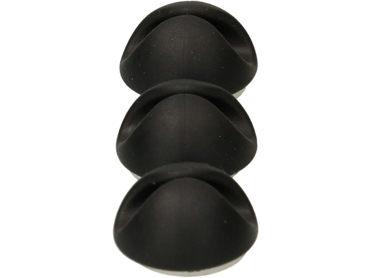 Max Hauri AG Max Hauri Kabel-Clip, selbstklebend, 20×20×15 mm – schwarz