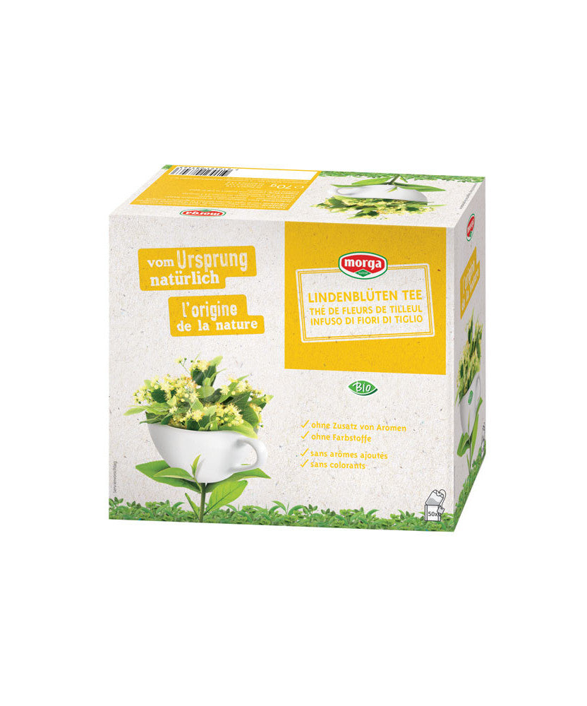 Morga Kräutertee Lindenblüte – Teebeutel 50 Beutel – Bio