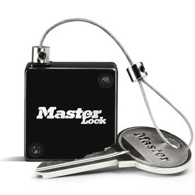 Master Lock 5490EURD – Zubehör für Keysafes, einziehbares Schlüsselkabel, Schwarz