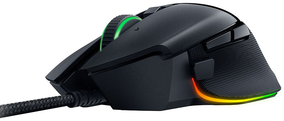 Razer Basilisk V3 – Gaming-Maus – Kabelgebunden (USB-A), 26000 DPI, RGB-Beleuchtung, rechts, Schwarz