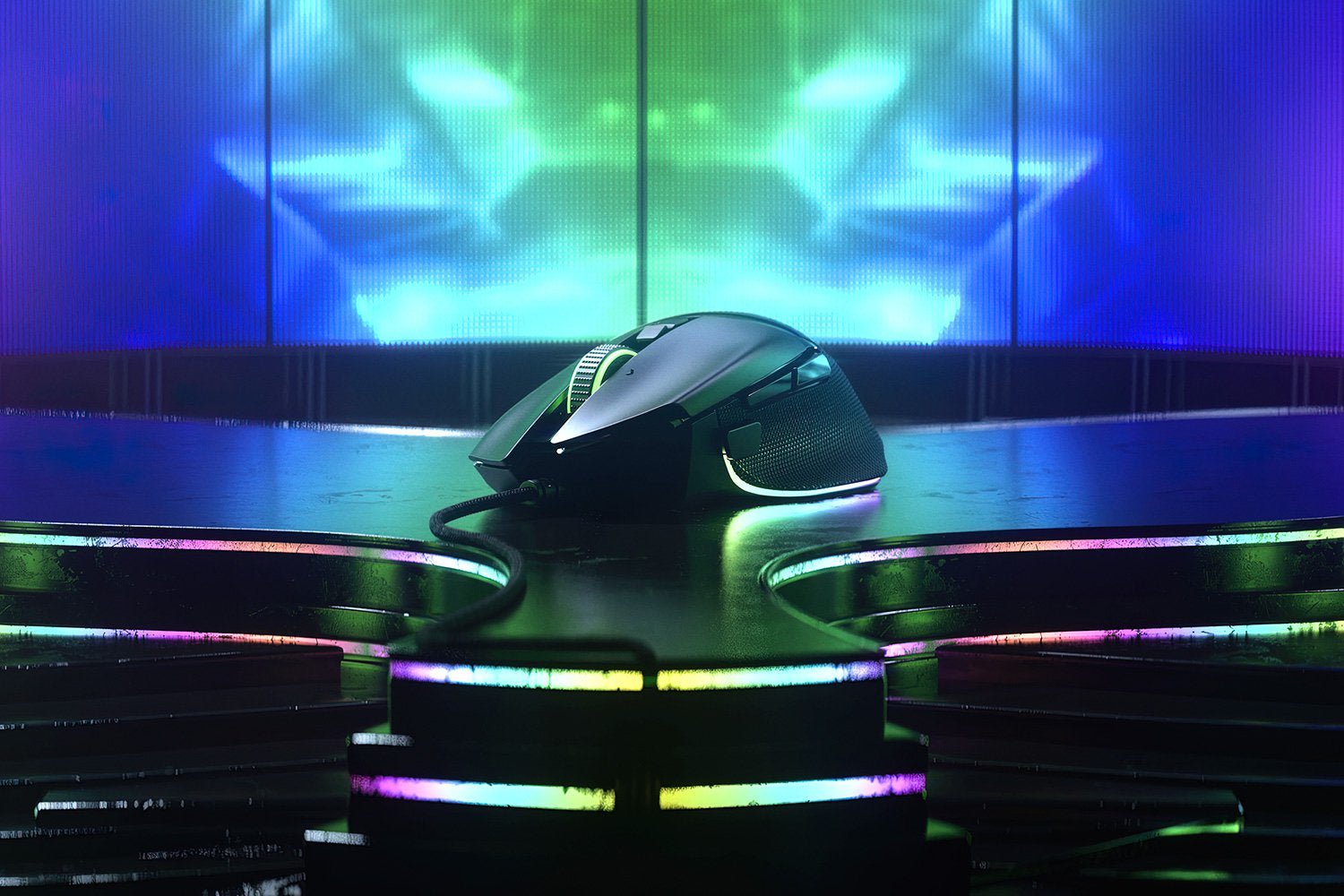 Razer Basilisk V3 – Gaming-Maus – Kabelgebunden (USB-A), 26000 DPI, RGB-Beleuchtung, rechts, Schwarz