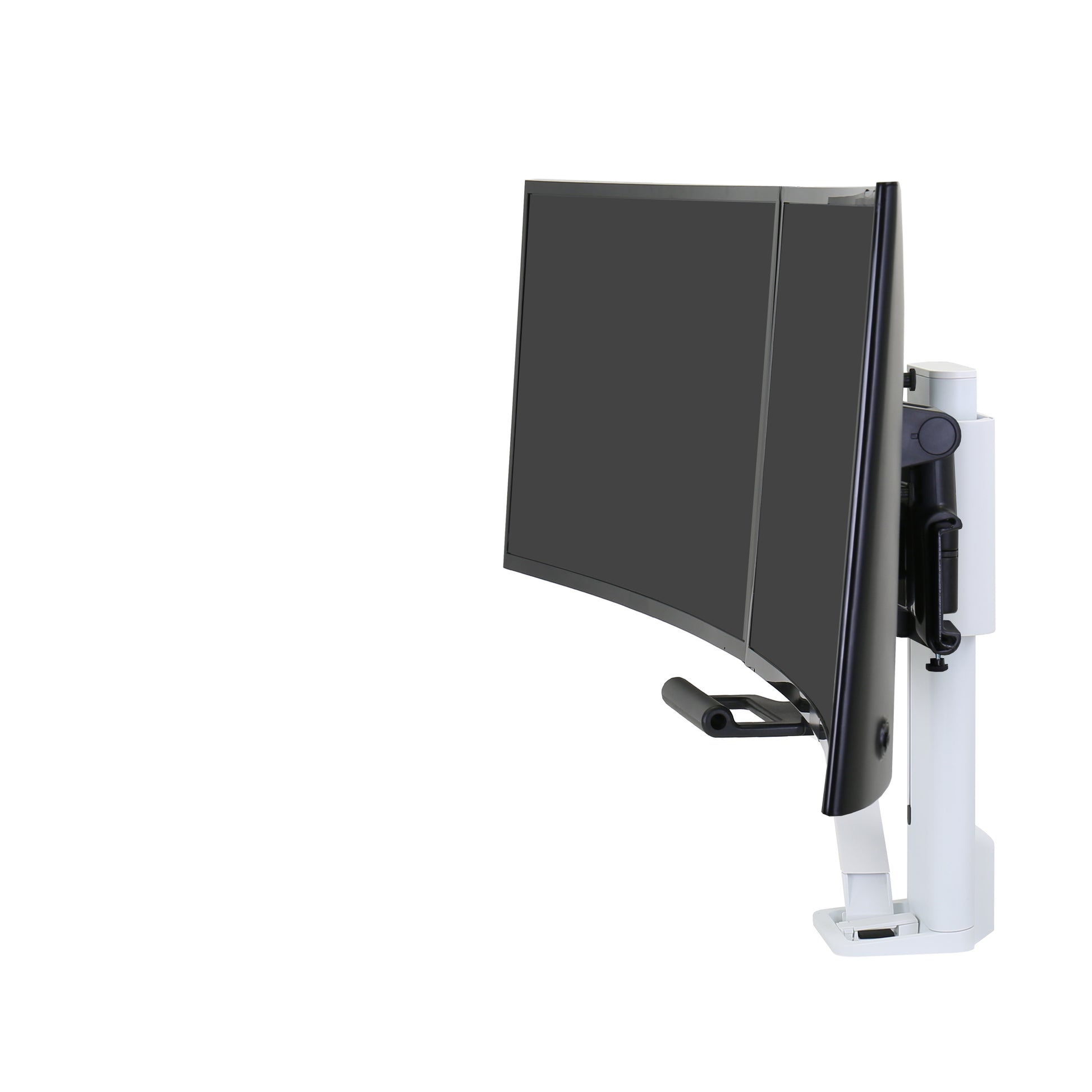 Ergotron TRACE – Tischhalterung, Dual, Tischklemme, Weiss