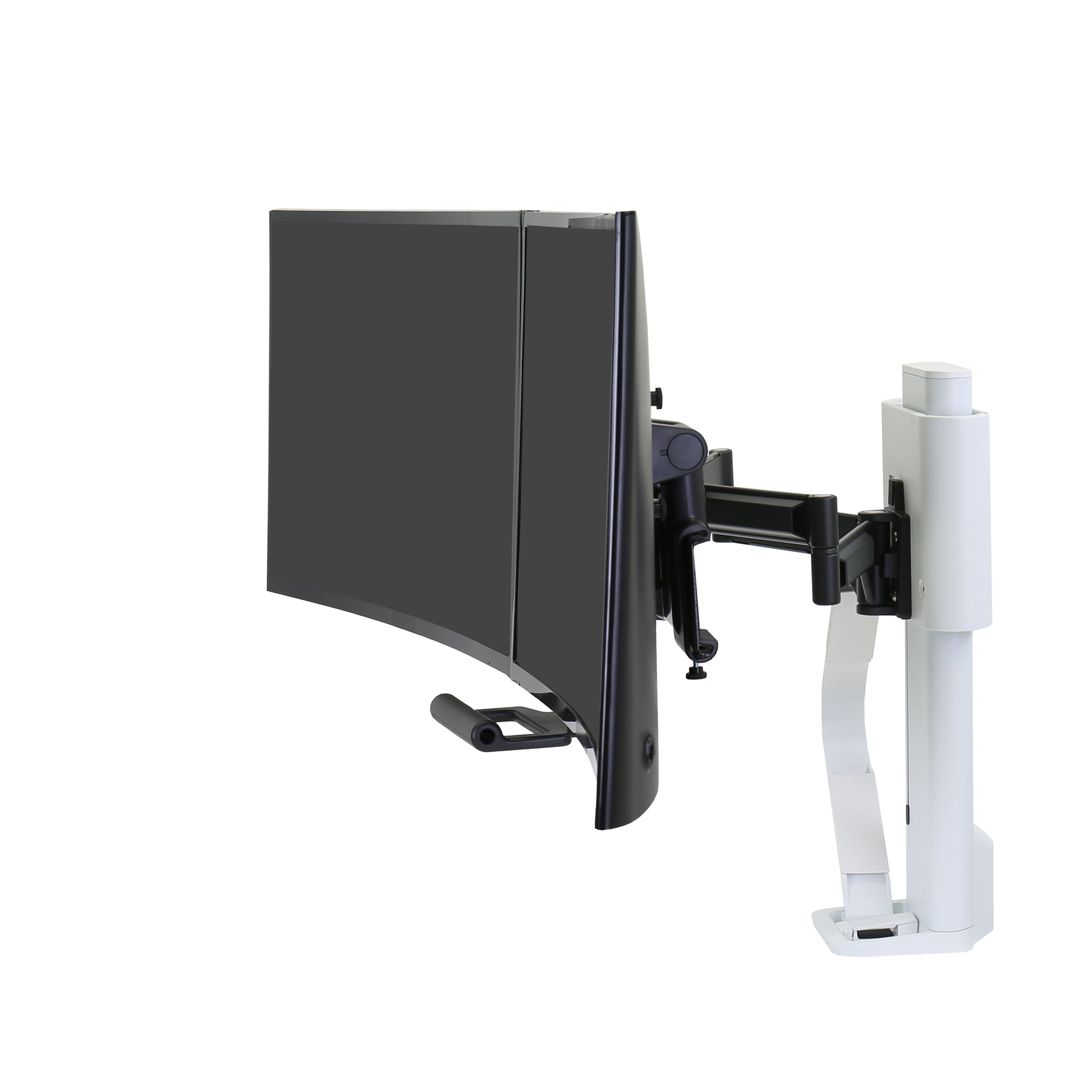 Ergotron TRACE – Tischhalterung, Dual, Tischklemme, Weiss