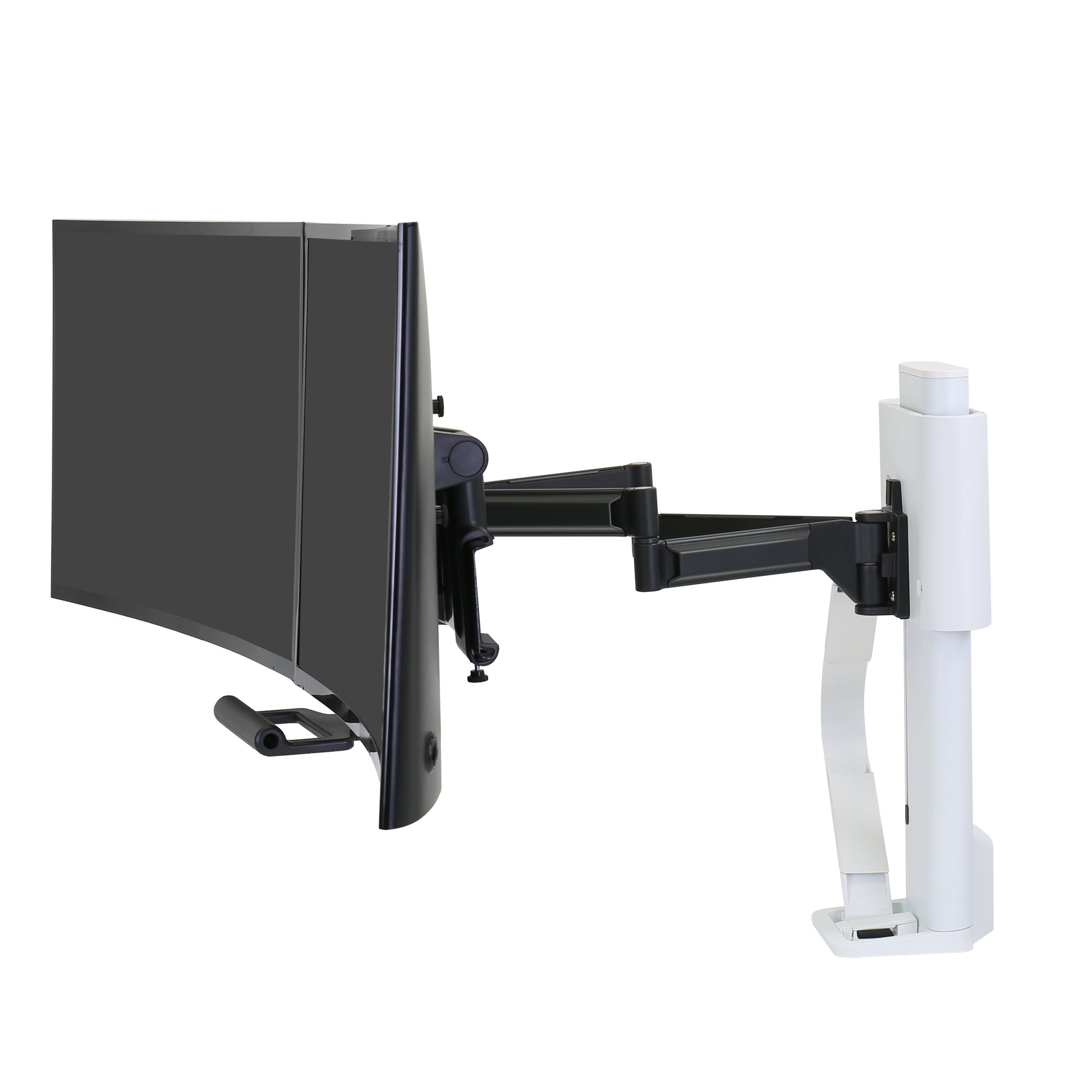 Ergotron TRACE – Tischhalterung, Dual, Tischklemme, Weiss