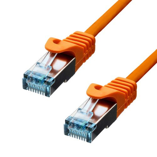 ProXtend 6ASFTP-005O Patchkabel – Cat6a S/FTP, 0,5 m, Orange, LSZH, RJ-45