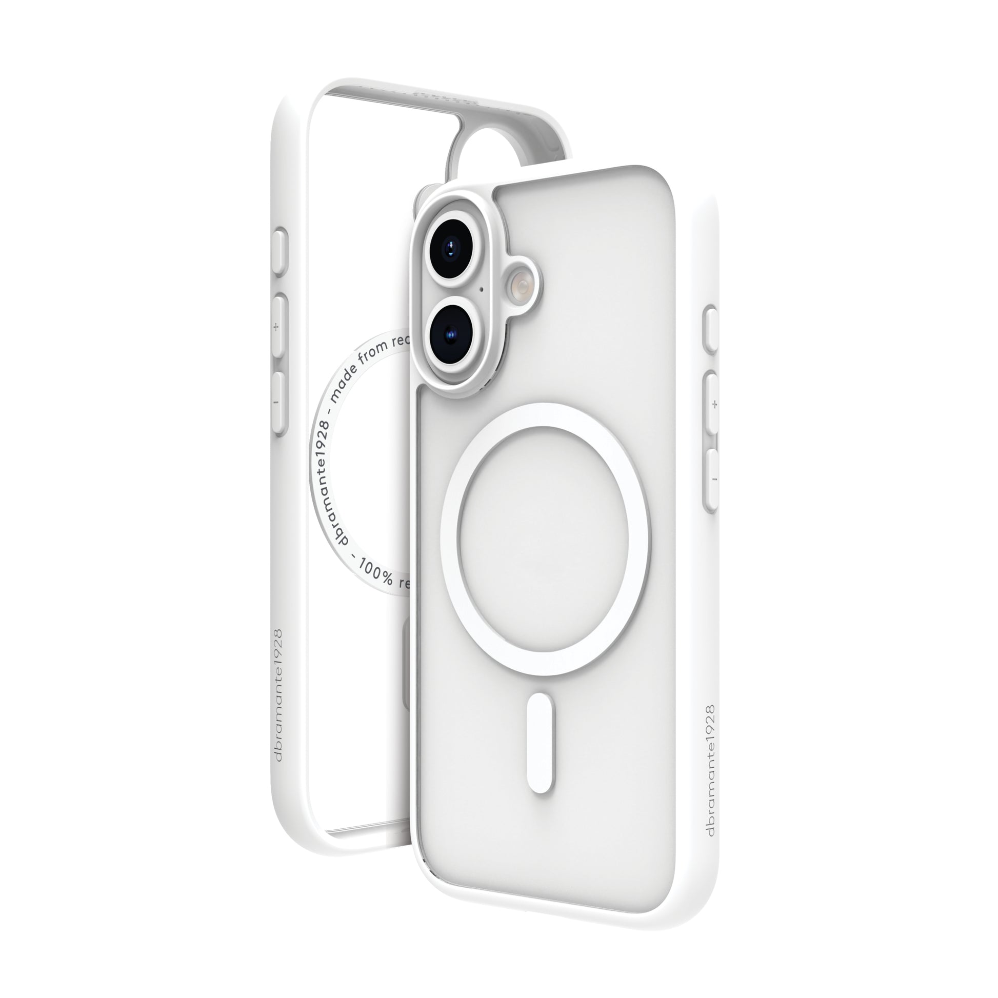 dbramante1928 Grenen Backcover – für Apple iPhone 16 Plus, MagSafe, Kunststoff, Weiss, bis 2 m Sturzsicher
