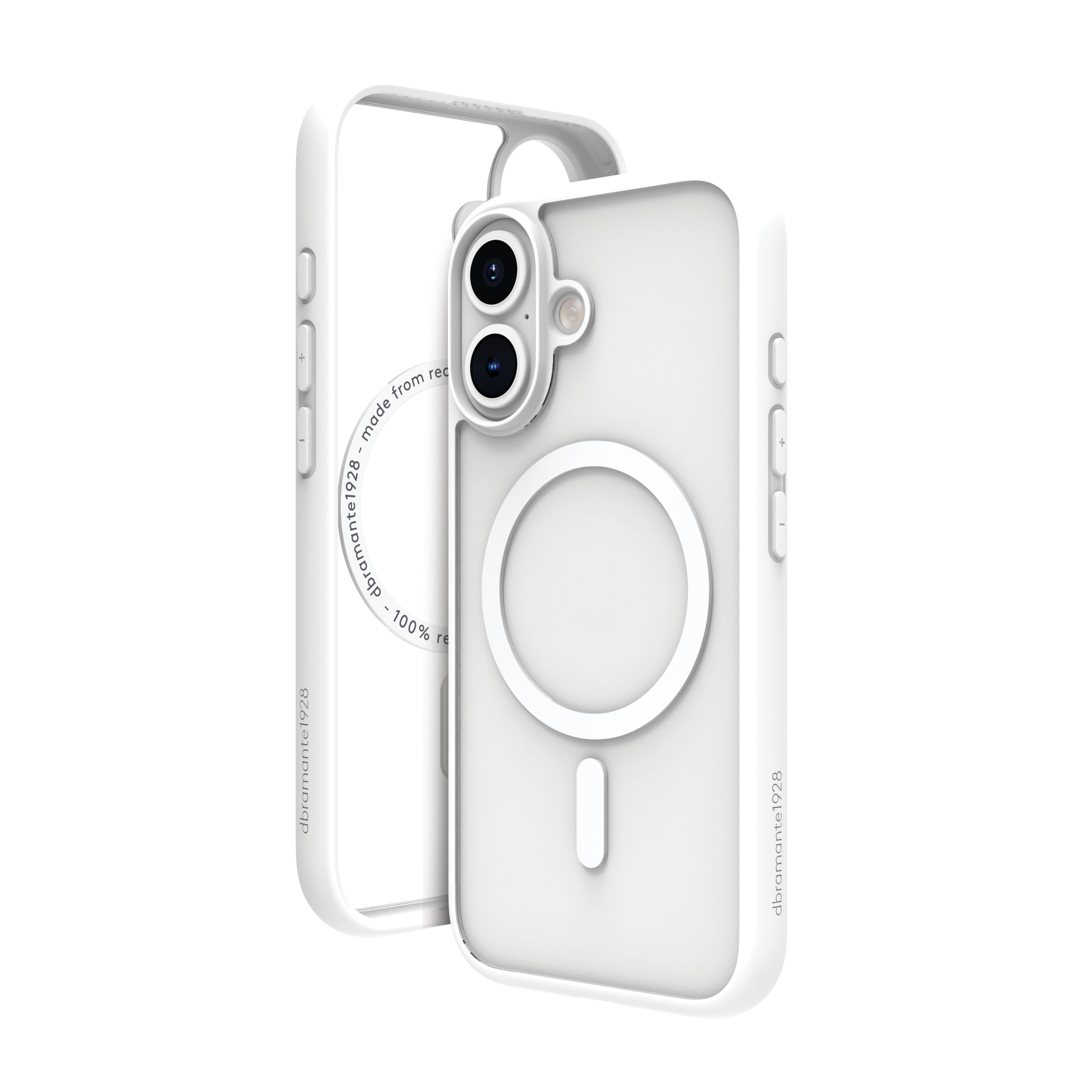 dbramante1928 Grenen Backcover – für Apple iPhone 16 Plus, MagSafe, Kunststoff, Weiss, bis 2 m Sturzsicher