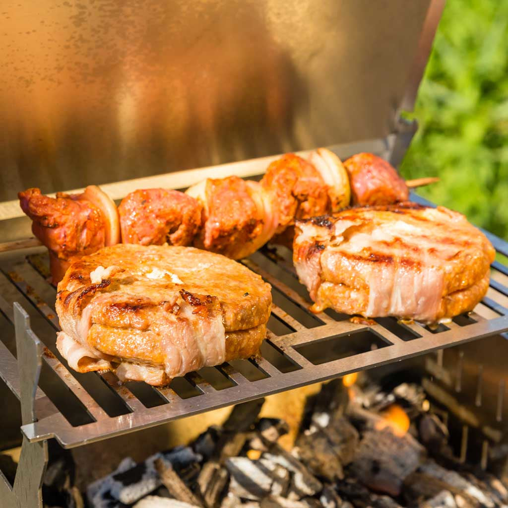 Fennek Camping-Grill DFW0010.66.001 – Holzkohle, tragbar, 27×18,3 cm Grillfläche – silber