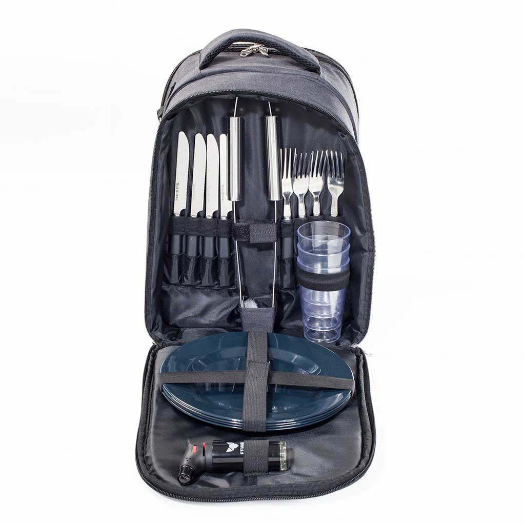 FENNEK Grillbesteck-Set – Schwarz – Polyester – 1 Stk