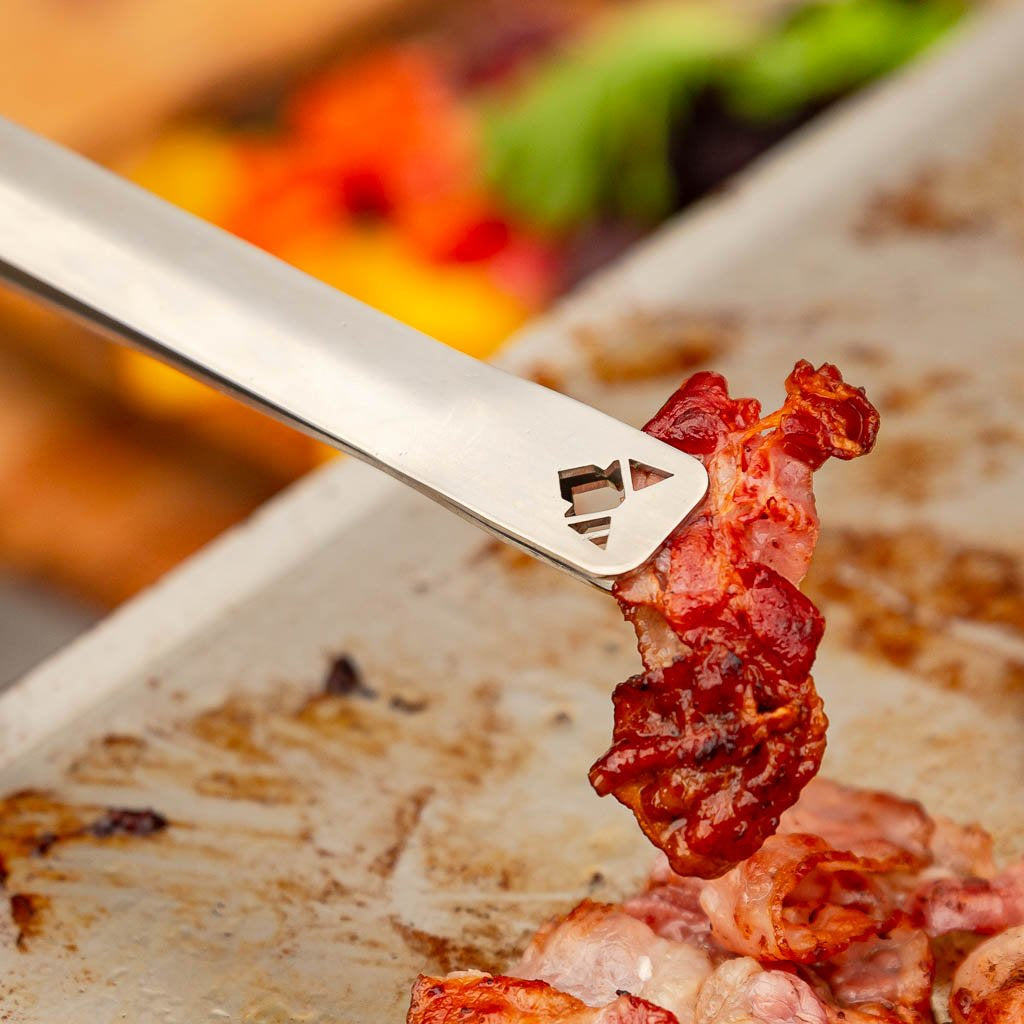 FENNEK Grillzange 32 cm, Edelstahl, Silber, spülmaschinenbeständig