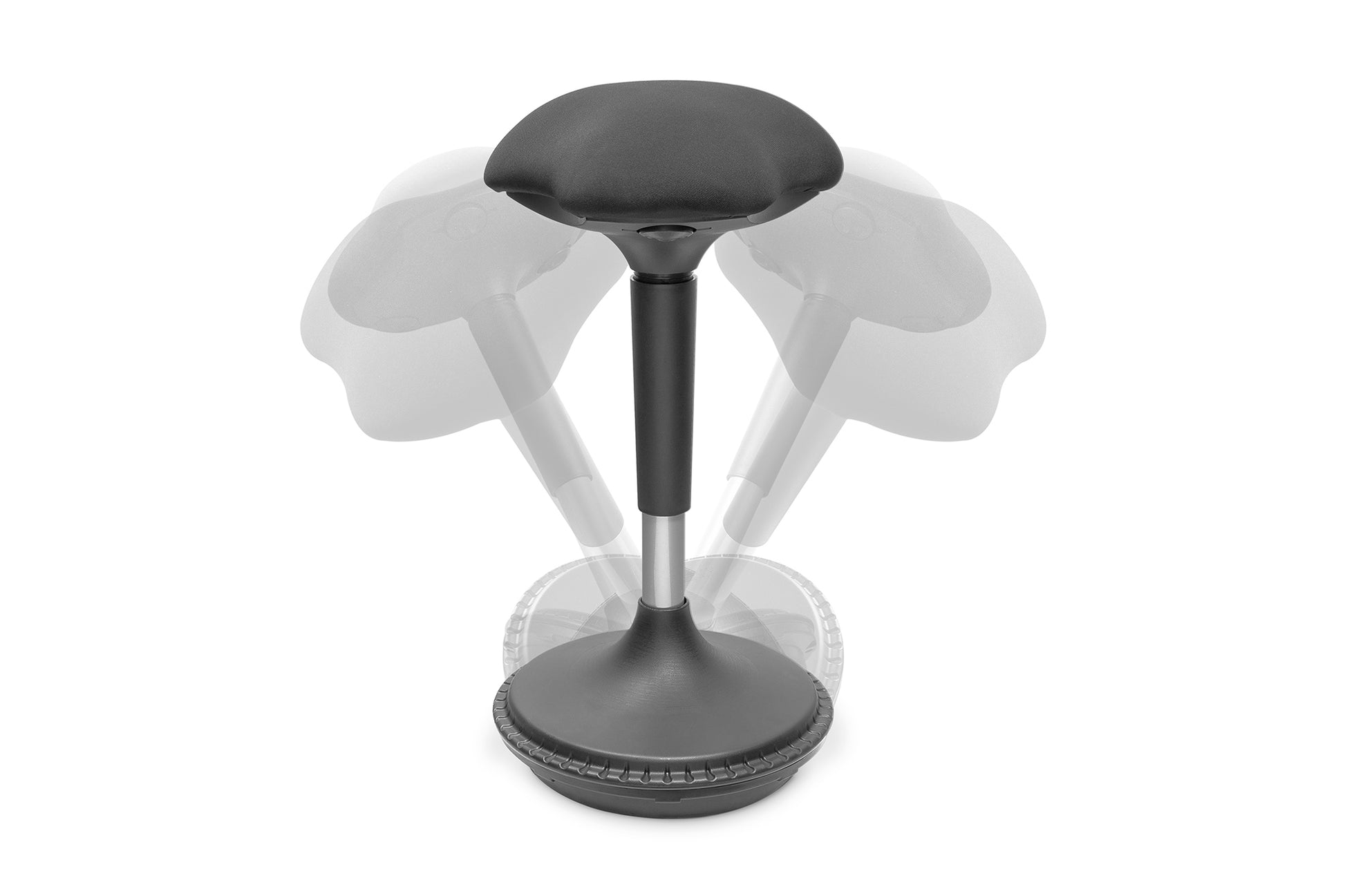 Digitus Stehhocker – Schaum – Schwarz, mit Gasdruckfeder, 63–88 cm, bis 125 kg