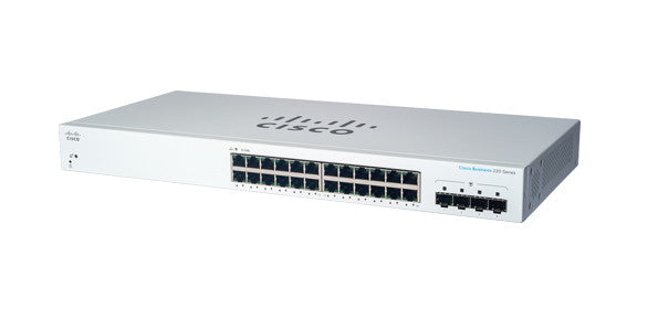 Cisco CBS220-24T-4G – Managed Switch – 24×GbE, 4×SFP, L2, 1U