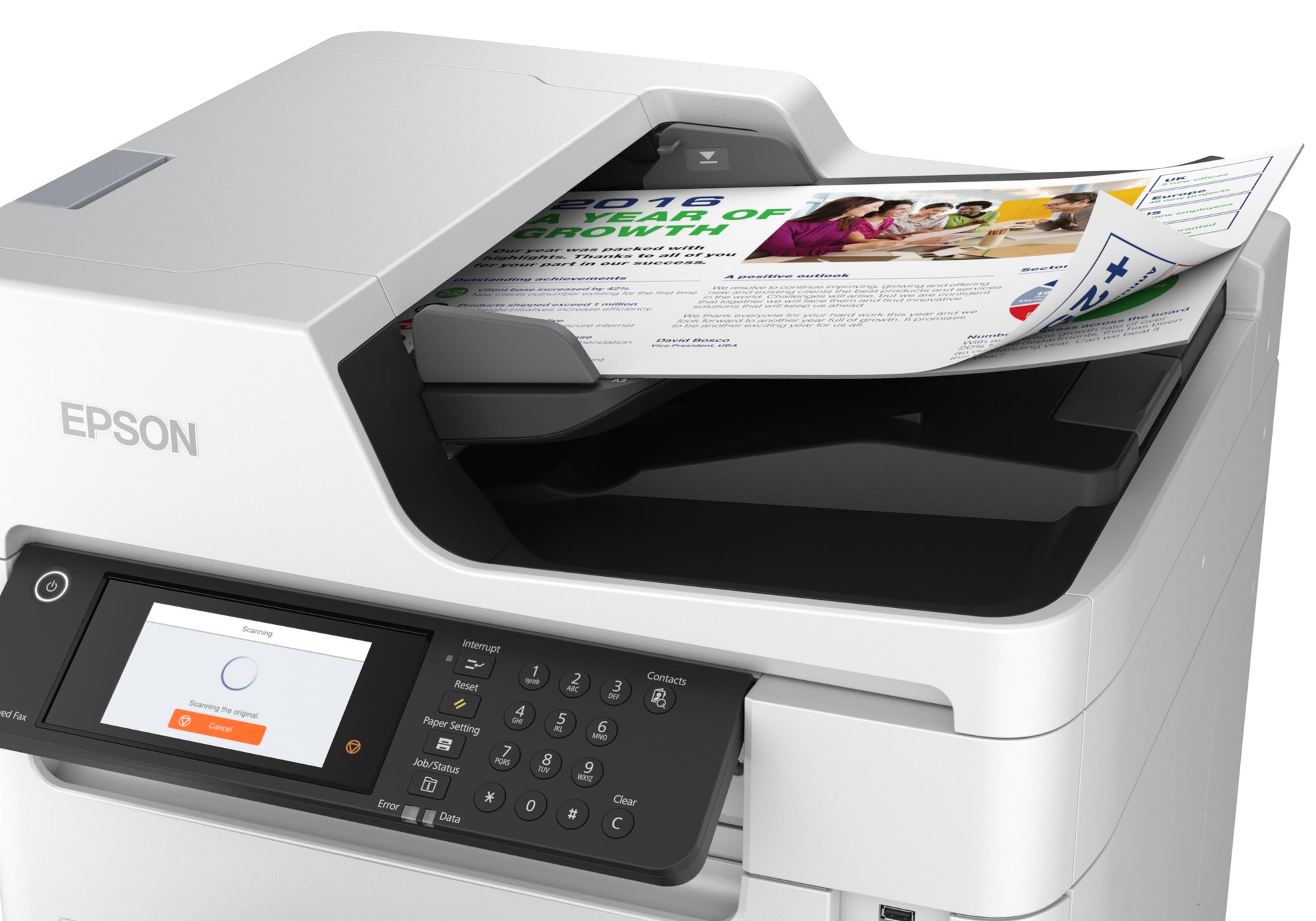 Epson WorkForce Pro WF-C879RD3TWFC – Farbiges Tintenstrahl-MFP A3, 4-in-1 – USB/LAN/WLAN – ADF – 35 ppm S/W
