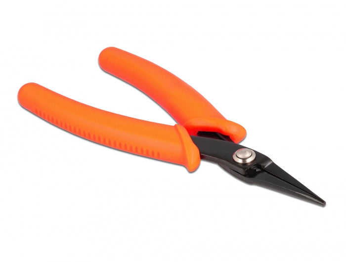 DeLOCK Spitzzange – 142 × 57 × 10 mm, Kunststoffgriff – 1-teilig