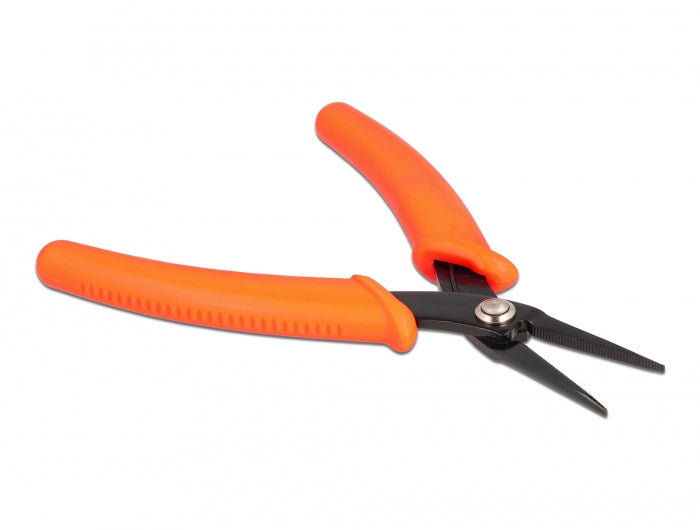 DeLOCK Spitzzange – 142 × 57 × 10 mm, Kunststoffgriff – 1-teilig