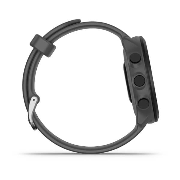 Garmin Forerunner 55 – GPS-Smartwatch – 42 mm, GPS, MIP, 5 ATM, Monterra Grau, Sportarmband