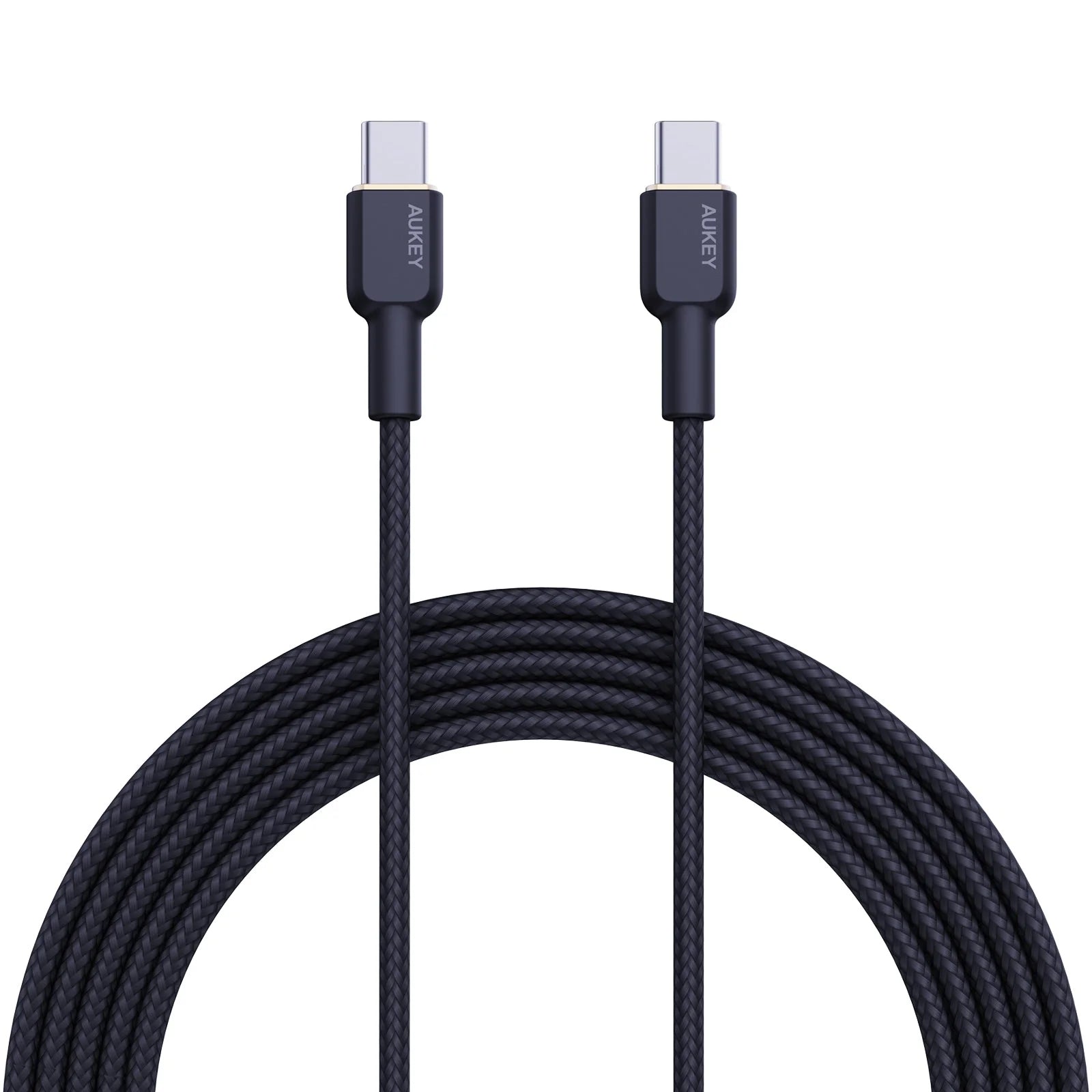 AUKEY USB-C auf USB-C Kabel – USB 3.2 Gen 1 (5 Gbit/s) – 1 m – PD 60 W – Geflochten – Schwarz
