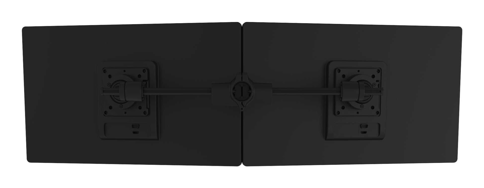 R-Go Tools Smartbar – Monitorarm Tischhalterung – 2 Monitore – 24–26" – VESA 75×75/100×100 mm – bis 8 kg pro Monitor