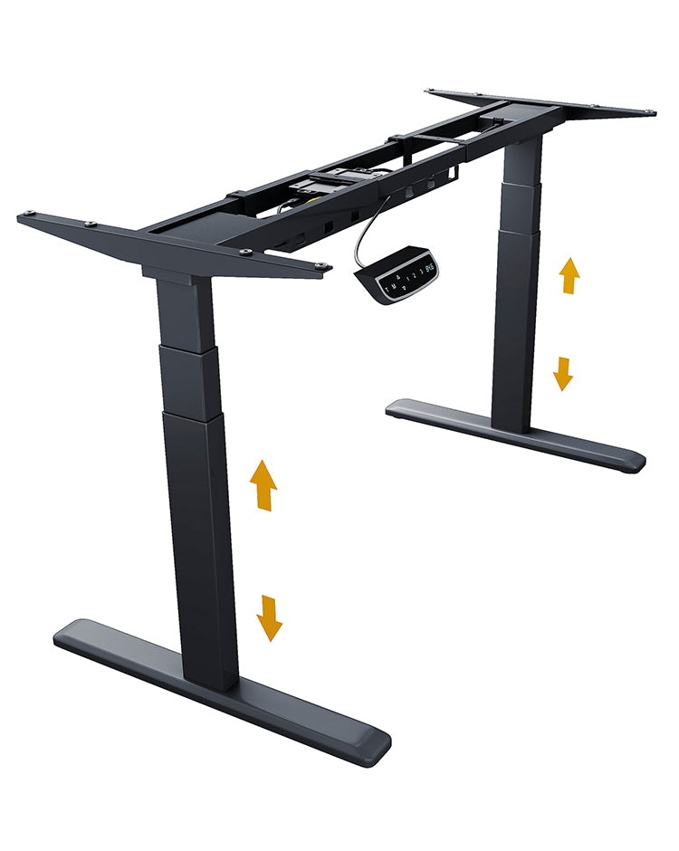 ICY BOX Stehtisch – 170 × 62 × 128 cm – schwarz – höhenverstellbar