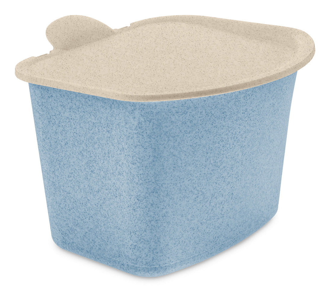 Koziol Recyclingbox Bibo – 3 l – Biozirkulärer Kunststoff, rechteckig – Blau