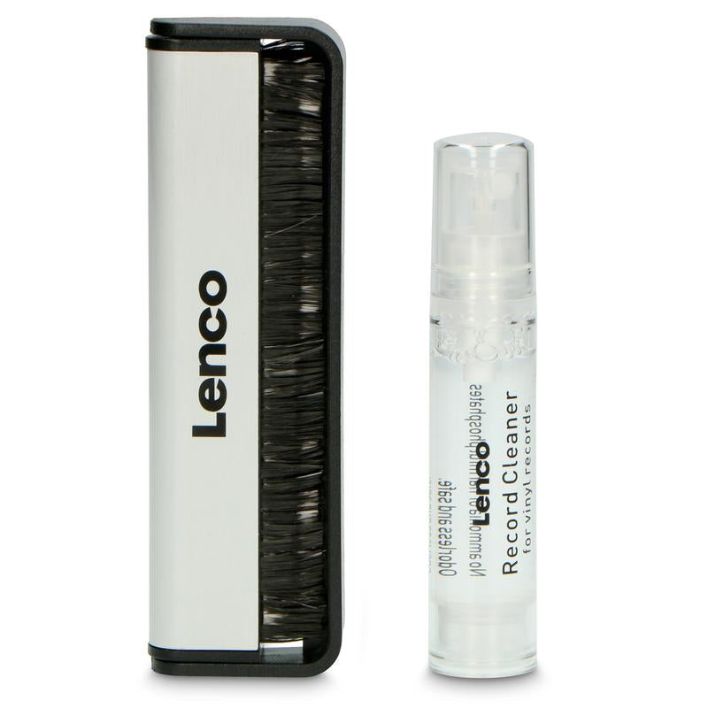 Lenco TTA-3IN1 – Schallplatten-Reinigungsset – Carbon-Bürste, antistatisch, 10 ml Reinigungsflüssigkeit – mehrfarbig