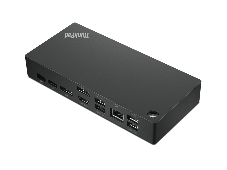 Lenovo 40AY0090UK Dockingstation – USB-C, 2× DP, 1× HDMI, 5× USB-A, 90 W PD, GbE, 3,5 mm Audio, für Windows
