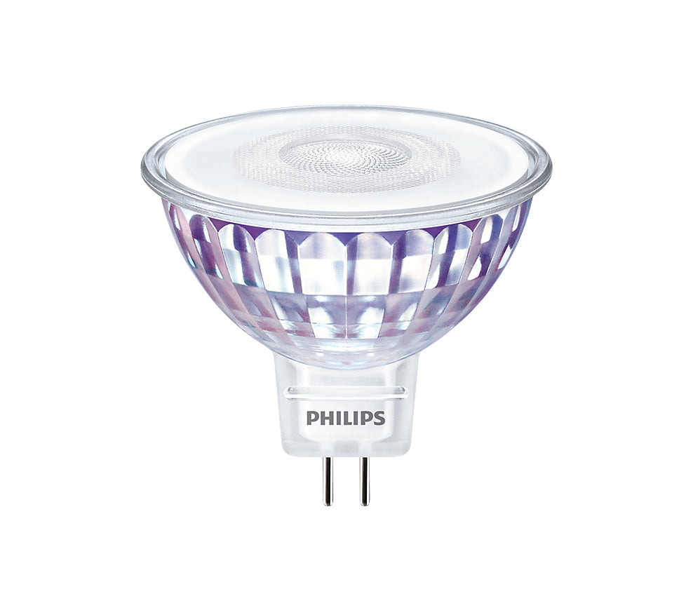 Philips LED-Leuchtmittel MR16 GU5.3 – 630 lm, 7,5 W, Warmweiss 3000 K, 60°, dimmbar – Transparent – 1 Stk.